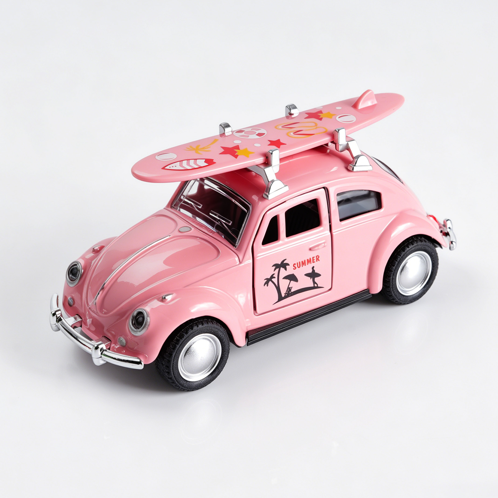 Kids Toys Young - 1:36 Pink Volkswagen Beetle Diecast Car