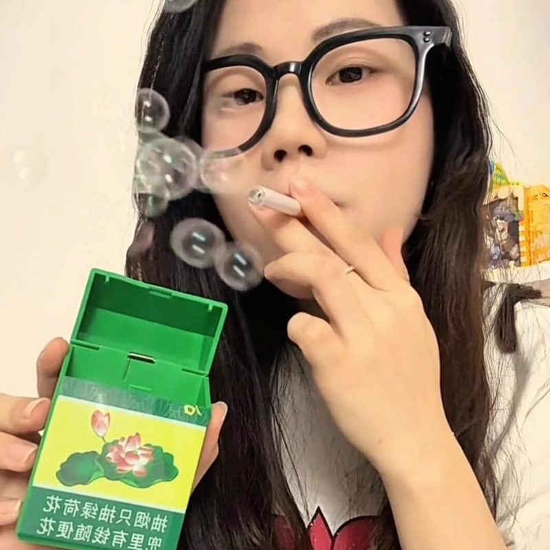 Bubble Machine Outdoor - Creative Plastic Cigarette Box Parody Bubble