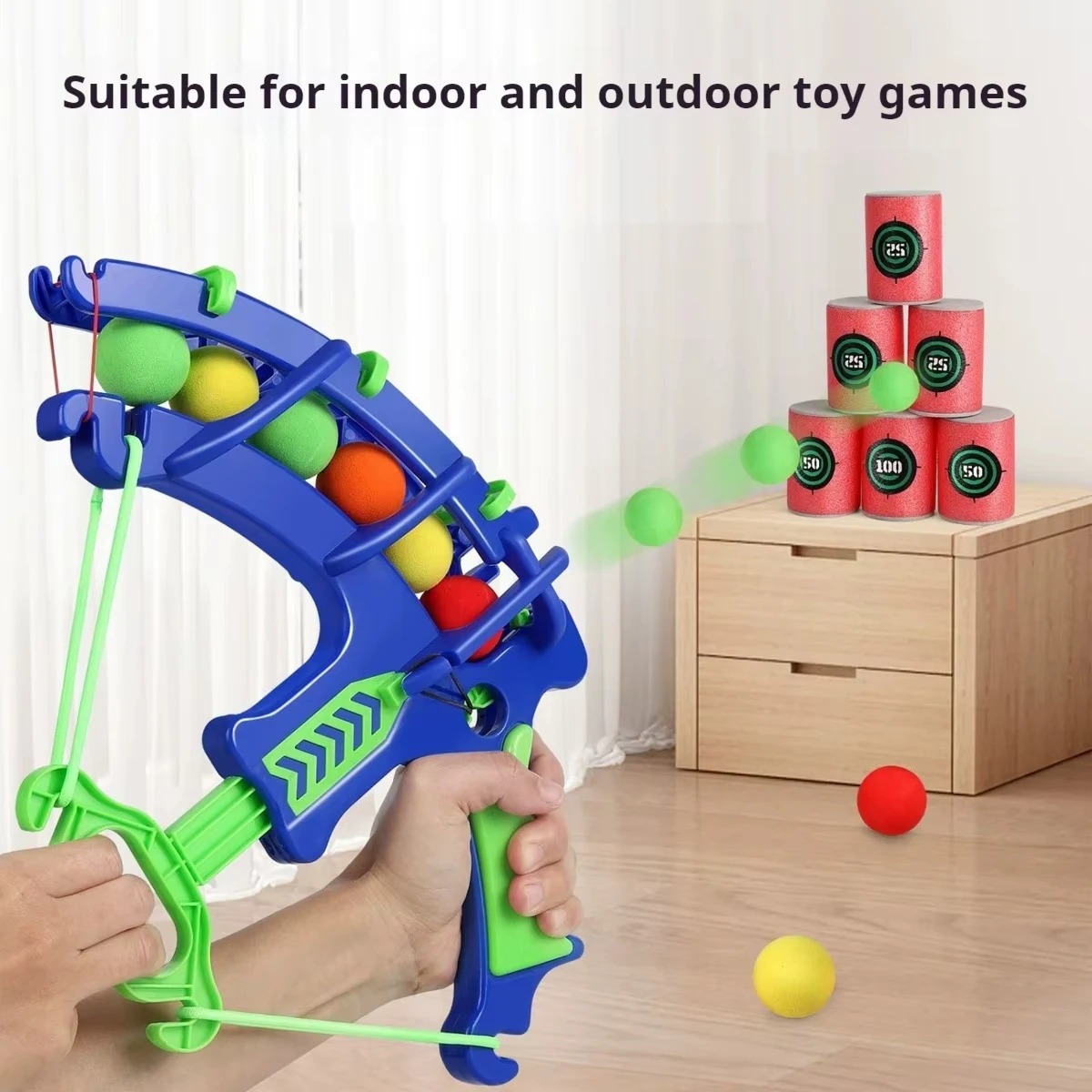 Bubble Machine Outdoor - Throw Sport Slingshot Target Bubble Gun