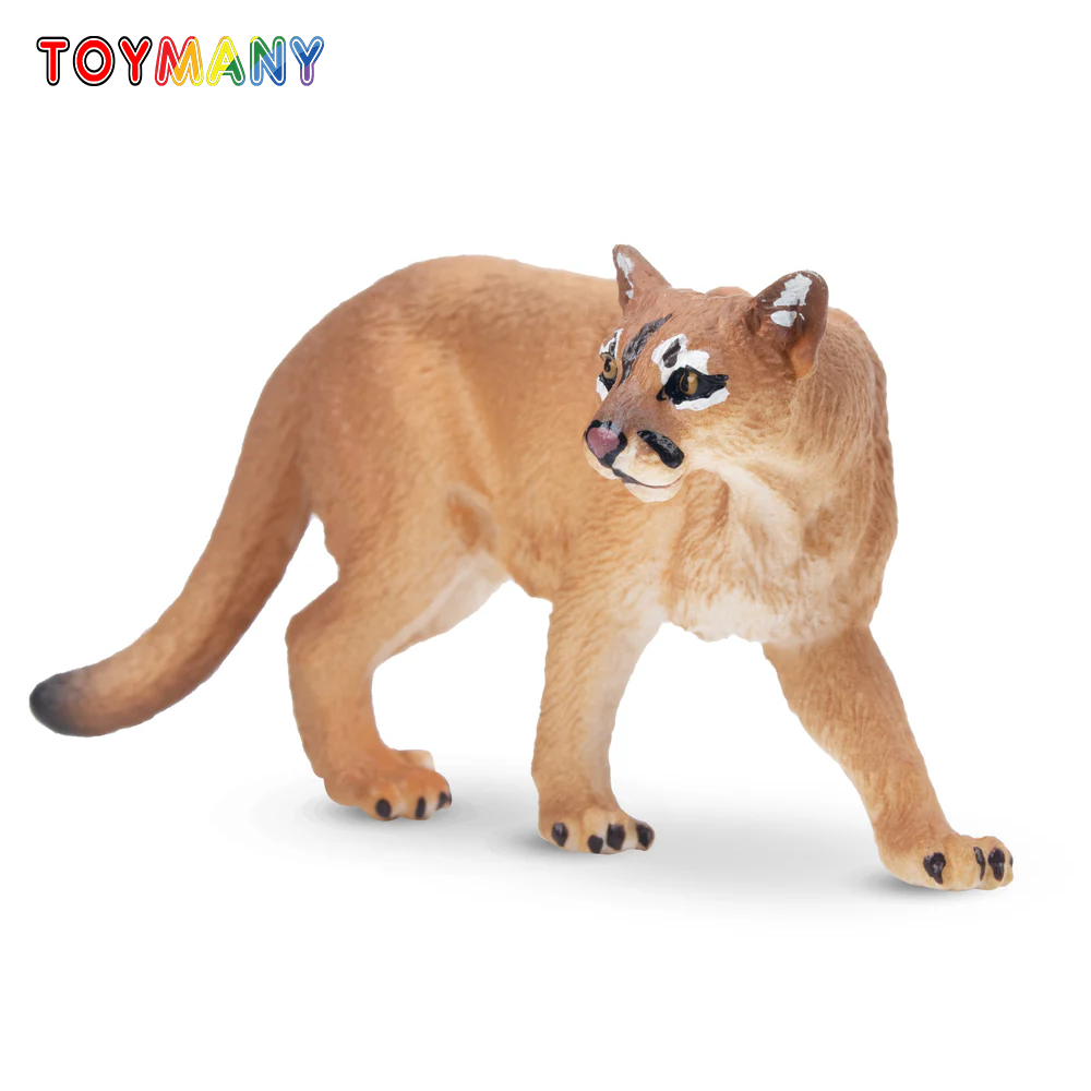 Kids Toys Under $5 - Toymany Simulation Cougar Wildlife Animal Model
