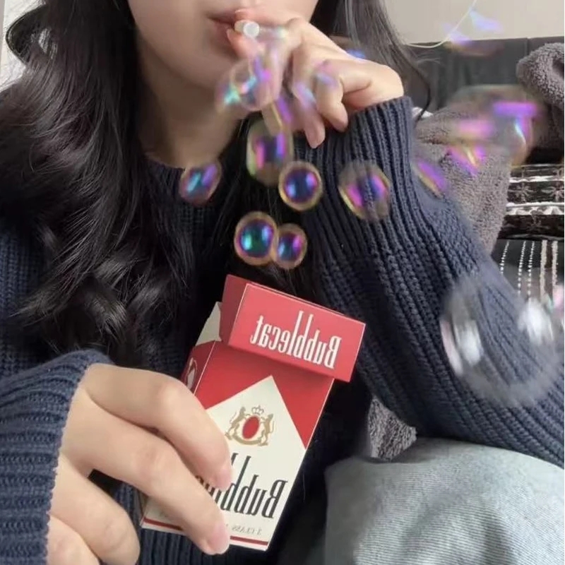 Bubble Machine Outdoor - Funny ins Strange Cigarette Box Toy