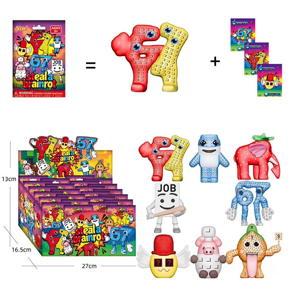 8Pcs/Set Steal A Brainrot Blin - Sandbox Play Set 评论和价格