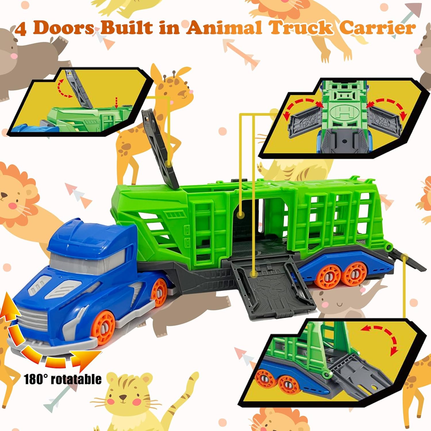 Dinosaur Animal Transport Vehi - Sandbox Play Set 评论和价格