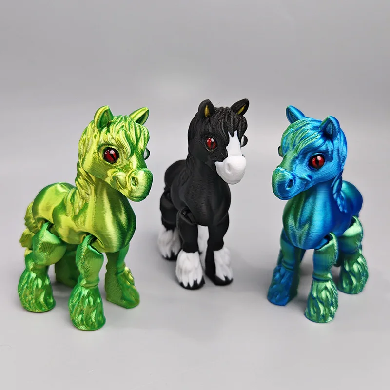 3D Printed Multi-joint Movable - Kids Toys Horse 评论和价格