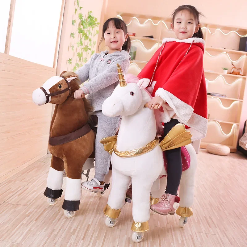 Multi-Color Jumping Horse Larg - Kids Toys Horse 评论和价格