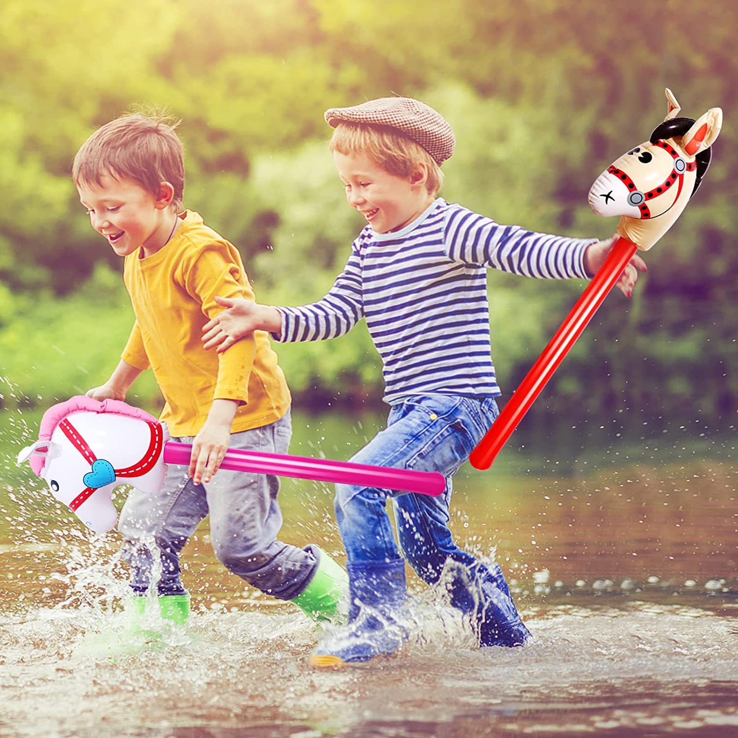Inflatable Horsehead Stick Uni - Kids Toys Horse 评论和价格