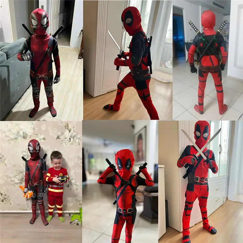 3-12Y Kids Deadpool Costume wi - Kids Toys Bag 评论和价格