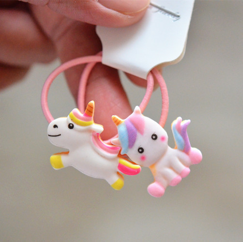 2PCS Cartoon Cute Rainbow Whit - Kids Toys Horse 评论和价格
