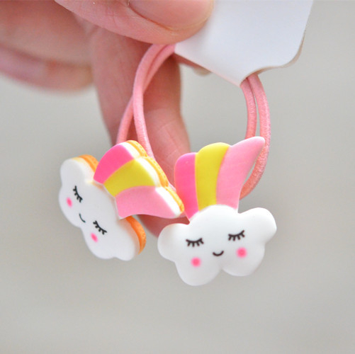 2PCS Cartoon Cute Rainbow Whit - Kids Toys Horse 评论和价格