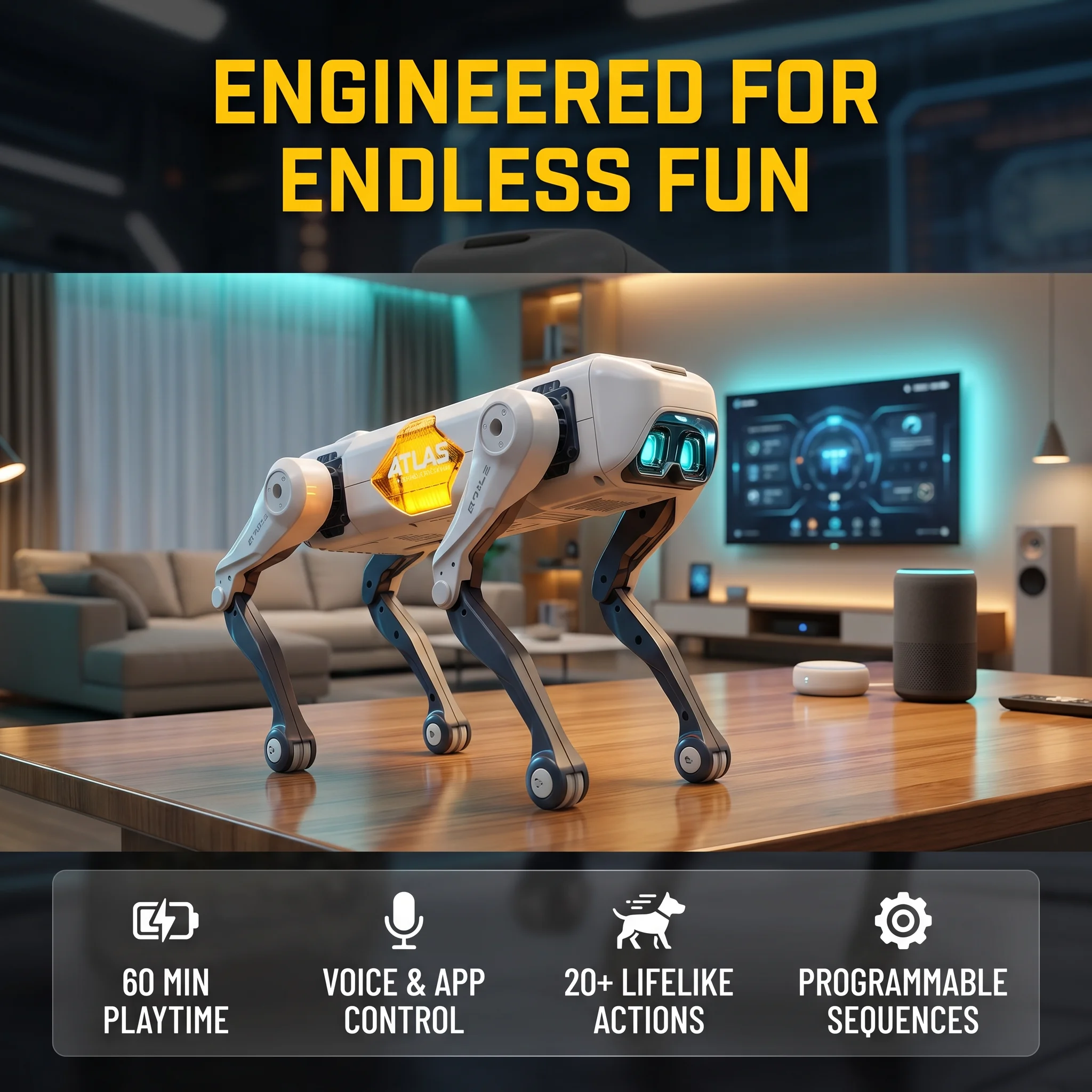 AI Smart Robot Dog, Voice & AP - Kids Toys Young 评论和价格